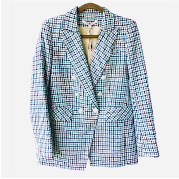 Veronica Beard Plaid Houndstooth Blazer - Picture 4 of 4